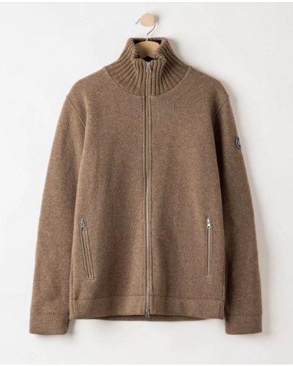 HOLEBROOK Holebrook Mans Zip WP Knitted windproof sweater in wool blend