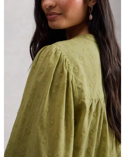 WHITE STUFF White Stuff Lana top mid green